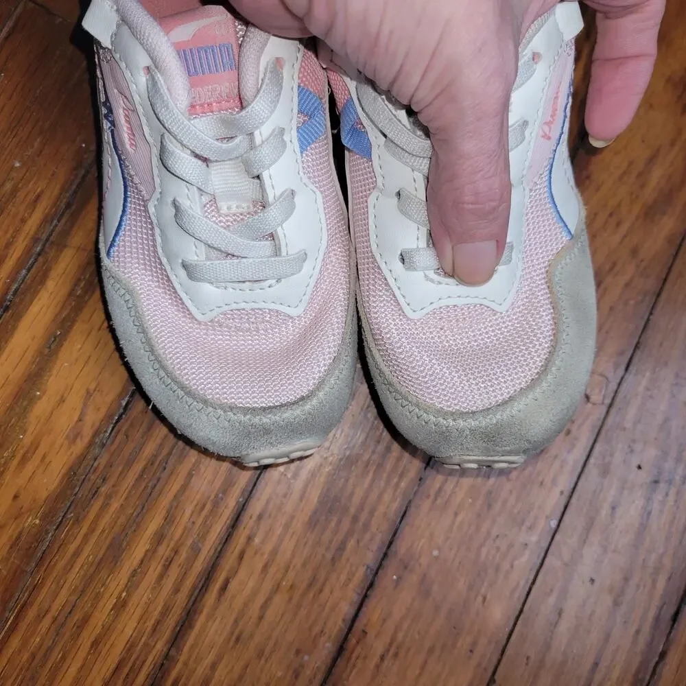 PUMA Rider Fv Sweater Wthr Lace Up  Youth Girls Beige, Pink Sneakers Casual Shoe